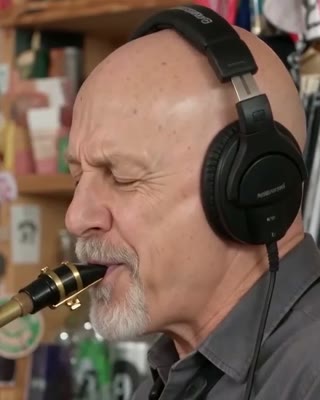 Sax reference photo for the Outstanding Tiny Desk AI cast
